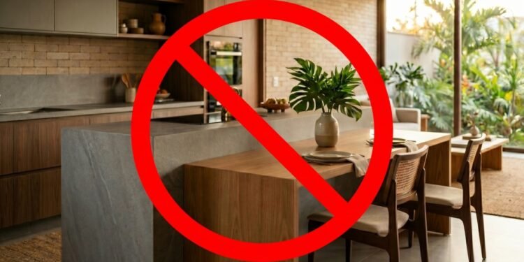 Substituta das ilhas de cozinha vira febre para modernizar o visual do lar