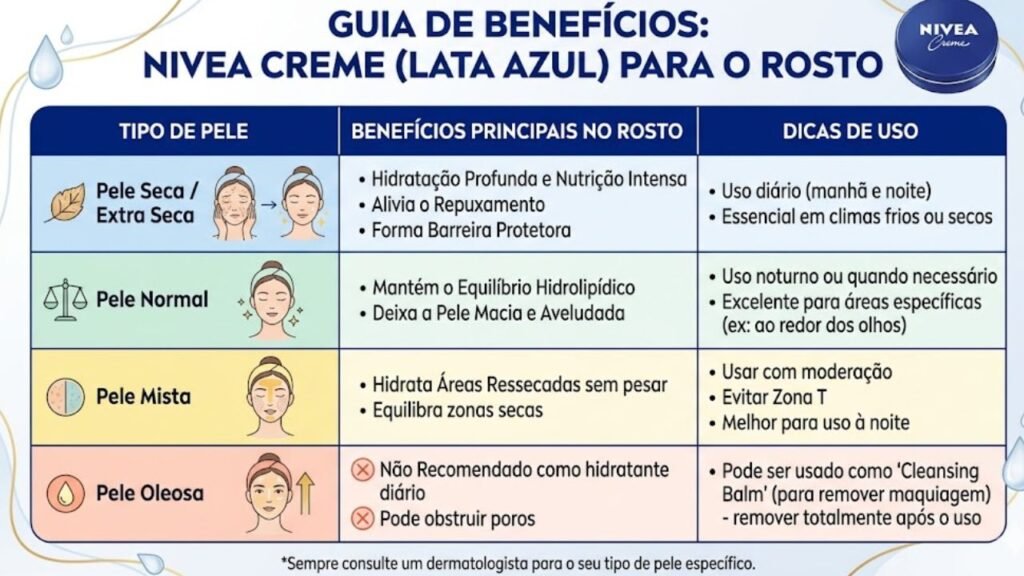 crem nivea lata azul