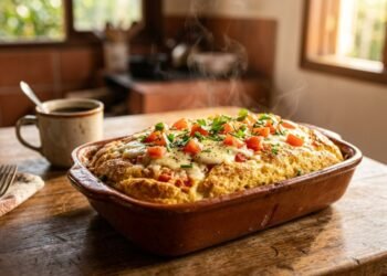 Como fazer o omelete de forno na travessa que fica pronto em minutos e não faz bagunça