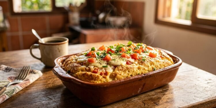 Como fazer o omelete de forno na travessa que fica pronto em minutos e não faz bagunça
