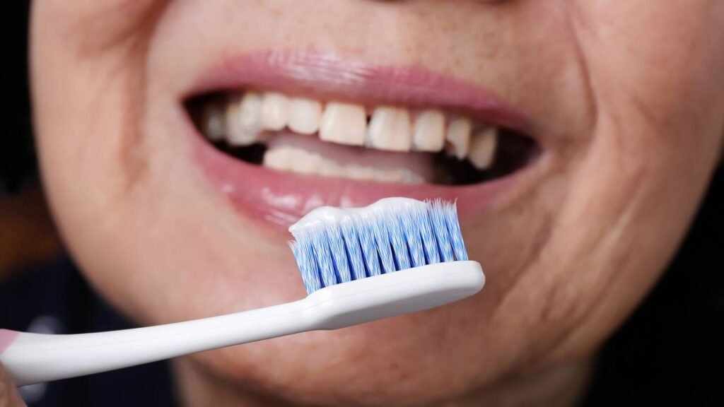 não enxaguar a boca