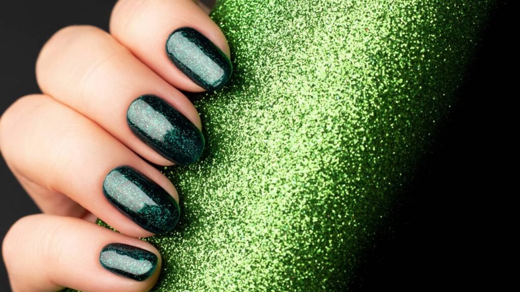 Proibição de esmaltes com glitter