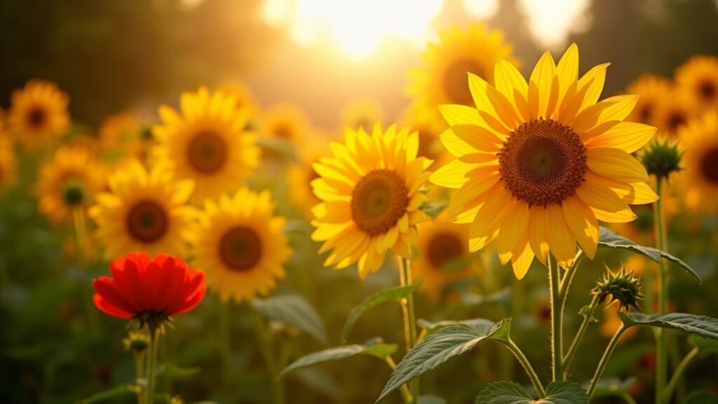 Flores que abrem em horários diferentes e transformam o jardim do amanhecer à noite