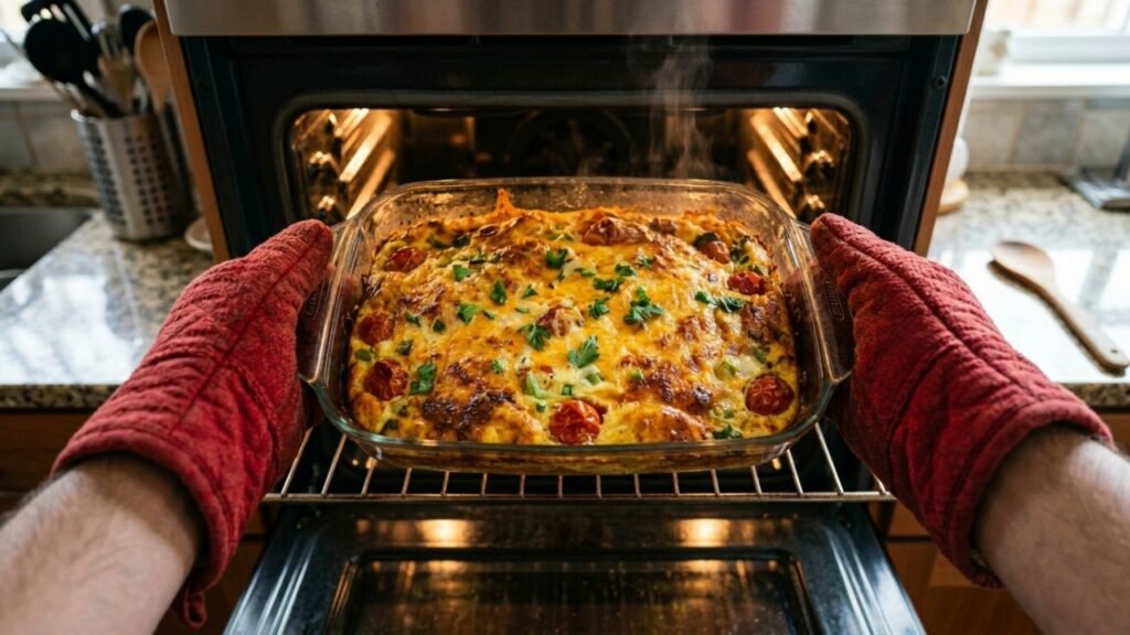 Omelete de forno na travessa é a solução perfeita para quem quer comer bem sem sujar louça