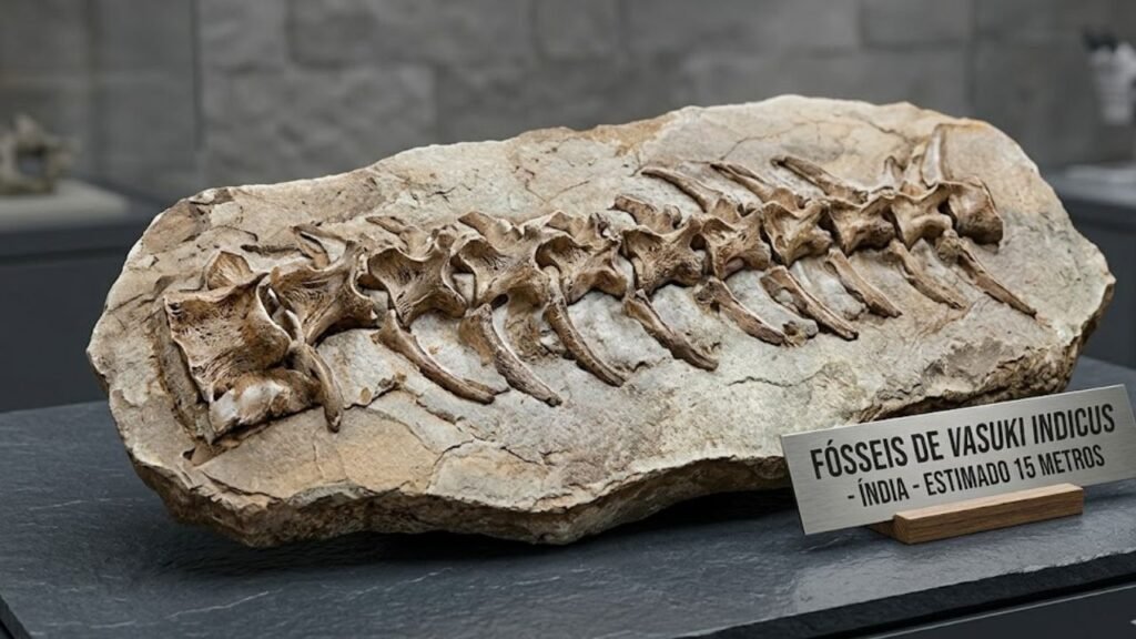 fóssil de serpente gigante