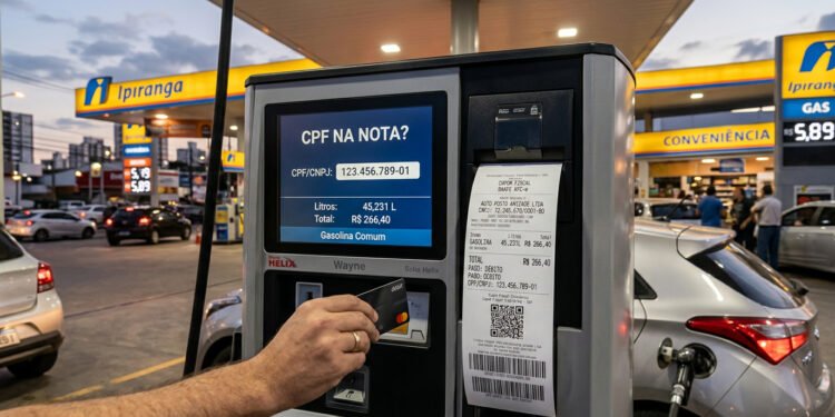 Comunicado para aqueles que informam o CPF na nota em postos de gasolina em 2026