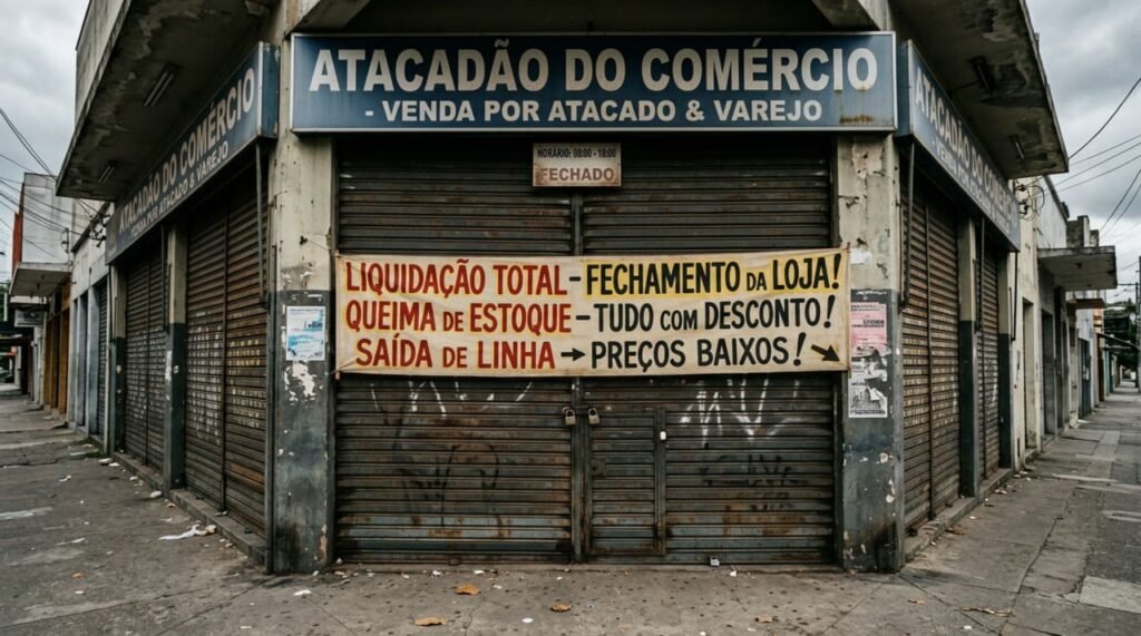 Uma rede atacadista de supermercados entrou com pedido de falência preventiva em meio a demissões e fechamento de filiais