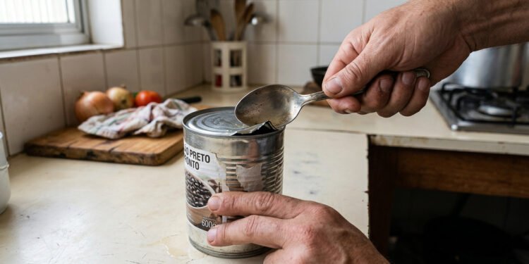 Como abrir lata sem abridor usando o que você já tem em casa