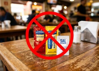 A partir de agosto de 2026, será obrigatório retirar os sachês de ketchup, maionese e sal dos restaurantes