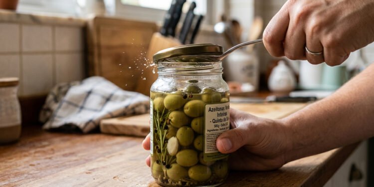 Como abrir vidro de azeitona sem esforço, o truque simples com colher que está viralizando