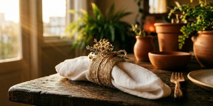 este item de mesa sofisticado é feito com materiais que você joga no lixo