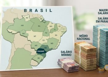 Paraná se junta a São Paulo e Rio Grande do Sul com salário acima do nacional enquanto Pará, Amapá, Piauí, DF e outros 19 estados seguem com o menor valor em 2026