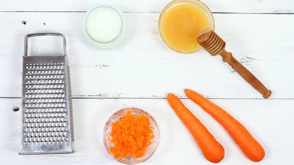 máscara de cenoura e mel