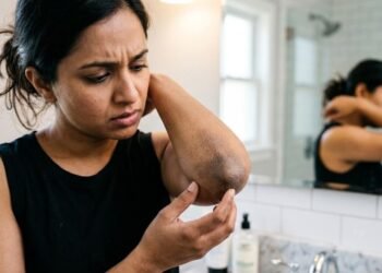 Como limpar a pele escurecida dos cotovelos e joelhos usando açafrão