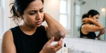 Como limpar a pele escurecida dos cotovelos e joelhos usando açafrão