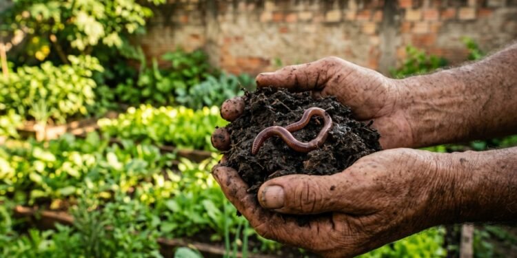 Não toque nelas! O motivo urgente para você comemorar a presença de minhocas no seu jardim