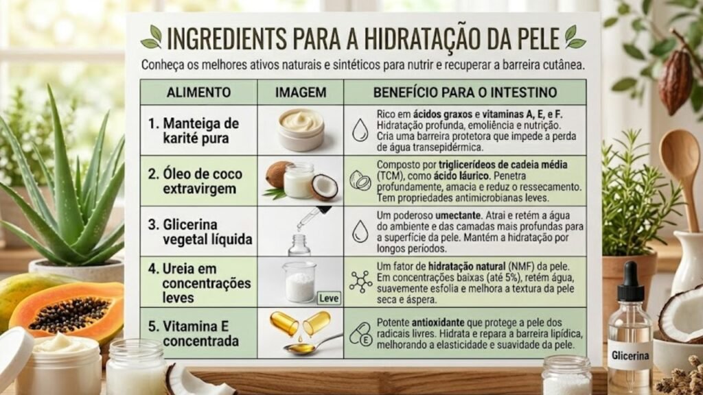 o que usar para deixar a pele do corpo mais hidratada