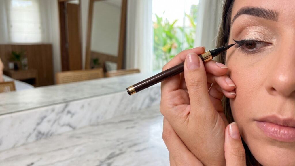 O truque das famosas para disfarçar olhos cansados e pequenos no dia a dia