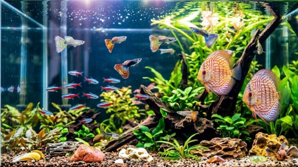peixe falta de ar