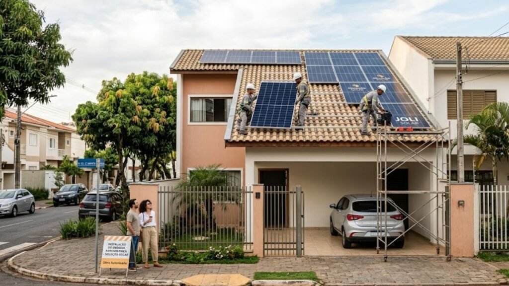 placa solar residencial