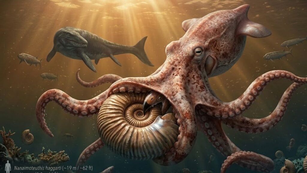 polvo gigante pré-histórico