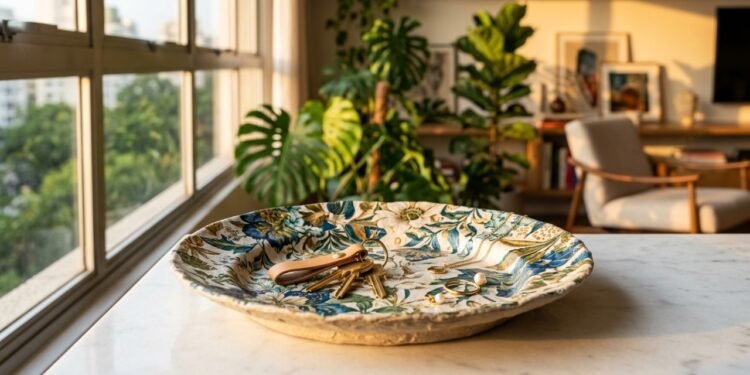 a técnica artesanal que converte papelão comum em objetos decorativos de alto valor