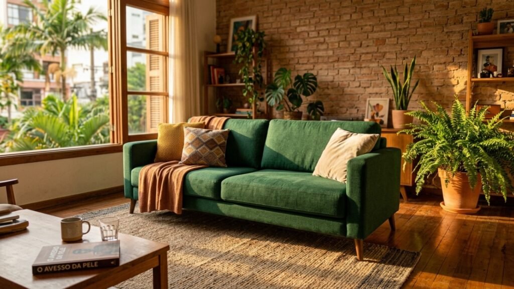 O truque de decoração para o sofá que transforma salas pequenas em ambientes espaçosos
