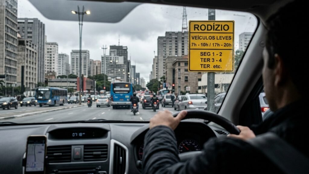 Novo projeto quer proibir motorista sozinho em avenidas centrais
