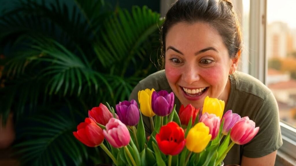 tulipa explodir de flores