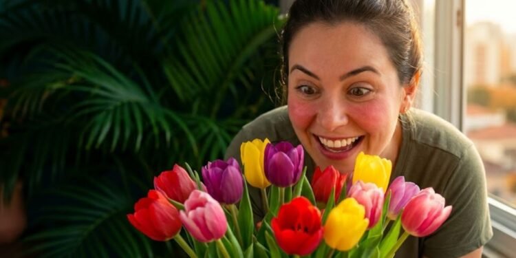 como plantar o bulbo da tulipa