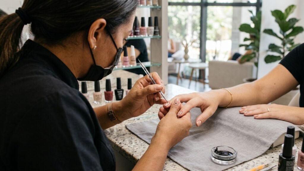 A nova moda das unhas curtas e decoradas que une beleza e funcionalidade no trabalho