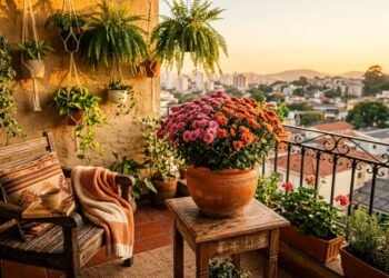 5 tendências de design biofílico para renovar sua varanda neste outono