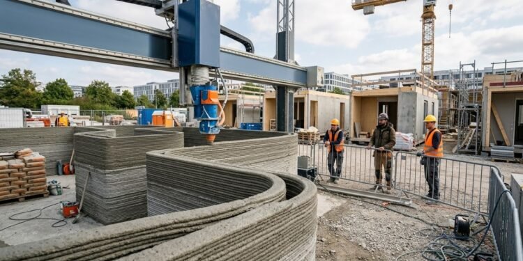 O maior projeto de habitação impressa em 3D da Europa constrói 36 residências estudantis em tempo recorde: mais de uma por dia