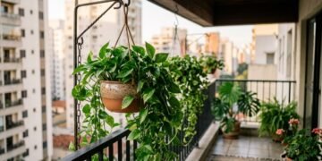 As melhores plantas pendentes para varanda ensolarada e como montar um jardim vertical cheio de vida