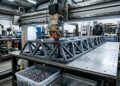 Engenheiros do MIT projetam treliças de piso impressas em 3D a partir de plástico reciclado em apenas 13 minutos por peça, suportando mais de 1.800 quilos