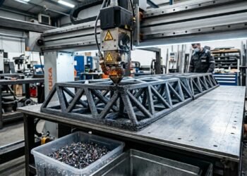 Engenheiros do MIT projetam treliças de piso impressas em 3D a partir de plástico reciclado em apenas 13 minutos por peça, suportando mais de 1.800 quilos
