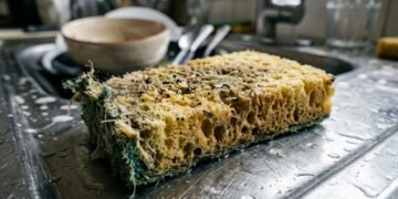Estudos detalham de quanto em quanto tempo se deve trocar a esponja de cozinha