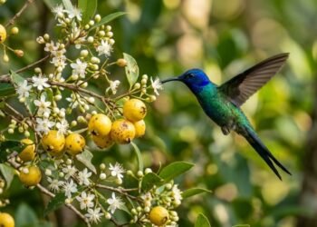 A fruta amarela antiga que atrai beija-flores e voltou a produzir em abundância nas casas