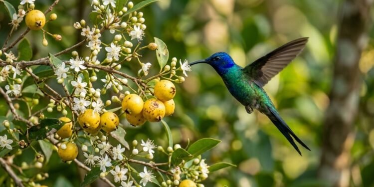 A fruta amarela antiga que atrai beija-flores e voltou a produzir em abundância nas casas