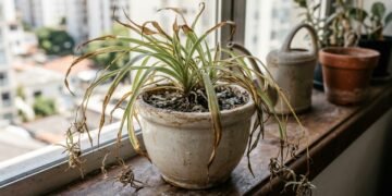 Esse é o verdadeiro motivo pelo qual a planta-aranha perde força e seca mesmo com cuidados frequentes