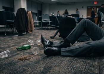 Uma festa de fim de ano da empresa terminou de forma inesperada para uma jovem que perdeu o emprego após exagerar na bebida