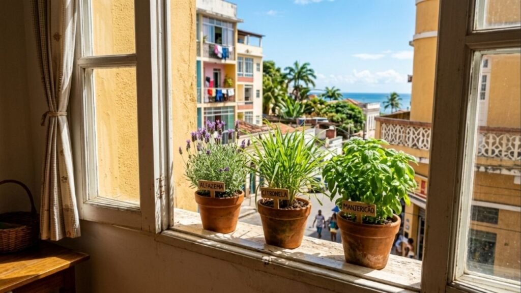 As ervas aromáticas para a janela que afastam mosquitos e pernilongos da casa melhor do que repelentes de tomada