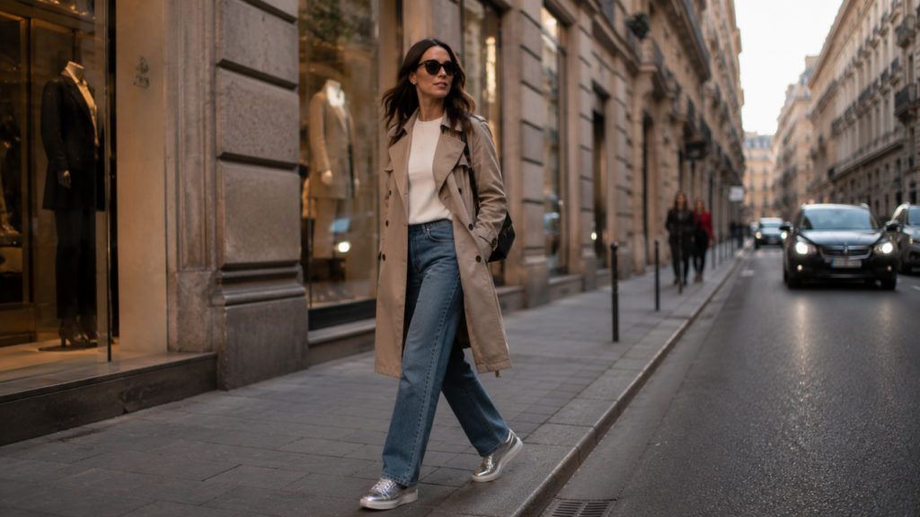Moda urbana troca tênis branco por brilho metalizado