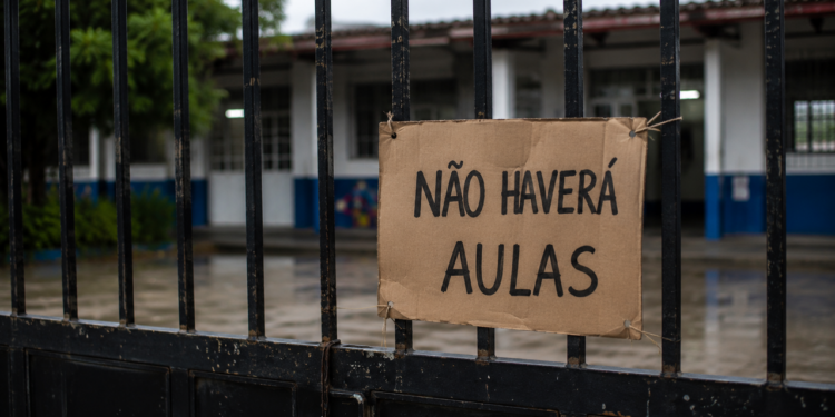 Sem aulas nas escolas