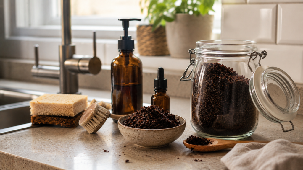 Borra de café é uma solução sustentável com muitas utilidades.