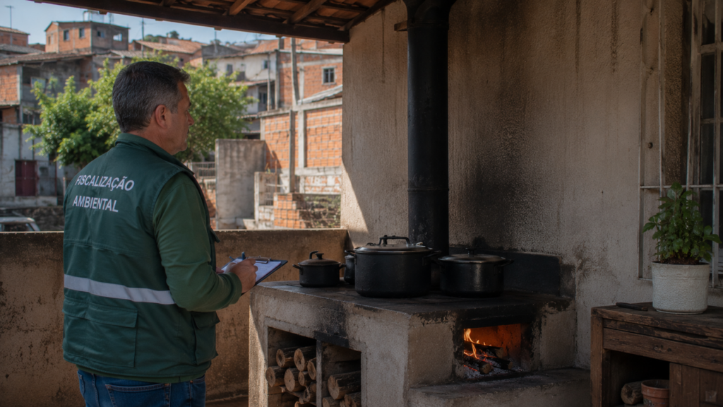 Fogão a lenha pode gerar multa em áreas urbanas no Brasil
