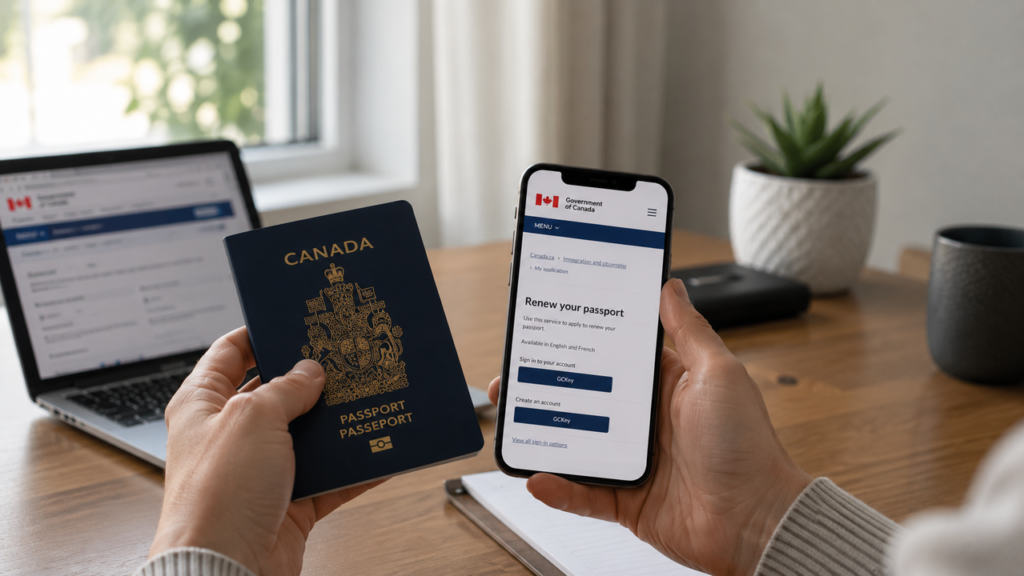 Renovação do passaporte canadense online exige atenção aos prazos