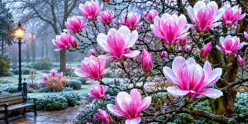 A árvore que floresce no inverno e transforma qualquer jardim