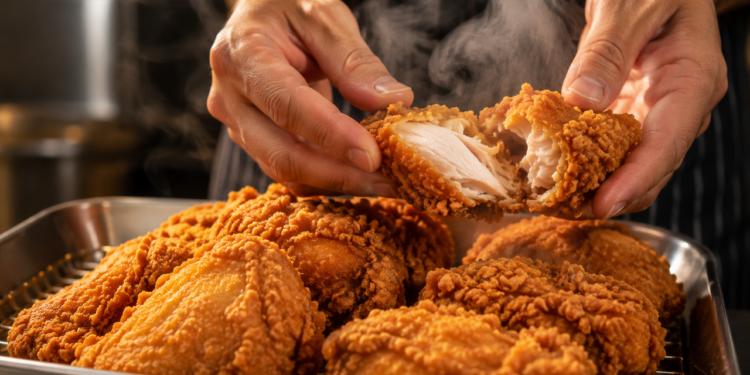 Seu frango frito nunca mais vai ficar murcho com esse truque simples