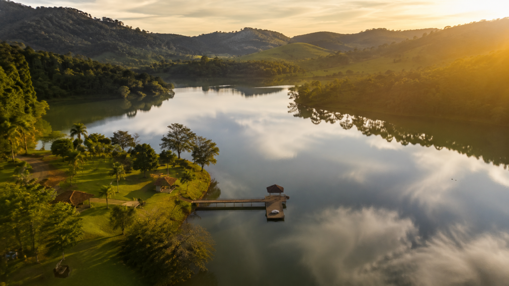 O lugar em Minas onde a água domina a paisagem (Imagem gerada por inteligência artificial)
